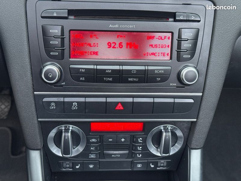 Audi A3 CABRIOLET 2.0 TDI 140CH AMBITION LUXE * 147.000KM * 1ERE MAIN * GARANTIE (image 23)