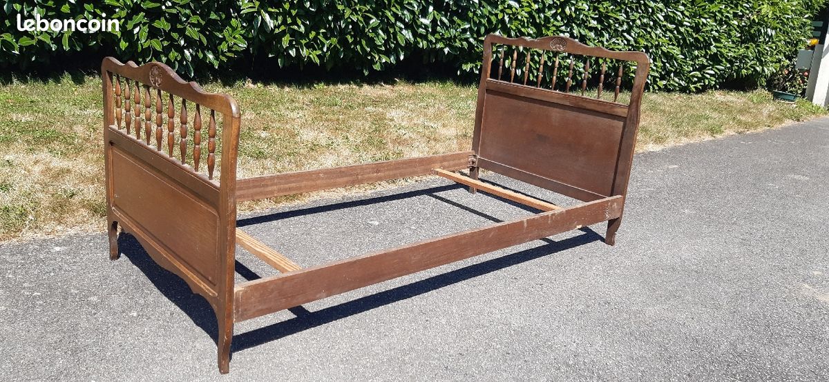 Structure lit bois 1 personne (image 1)