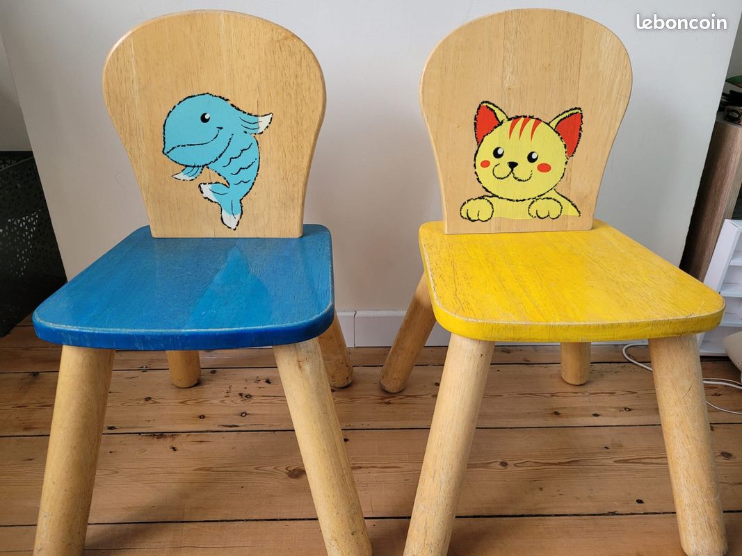 Chaises en bois pour enfants (image 1)