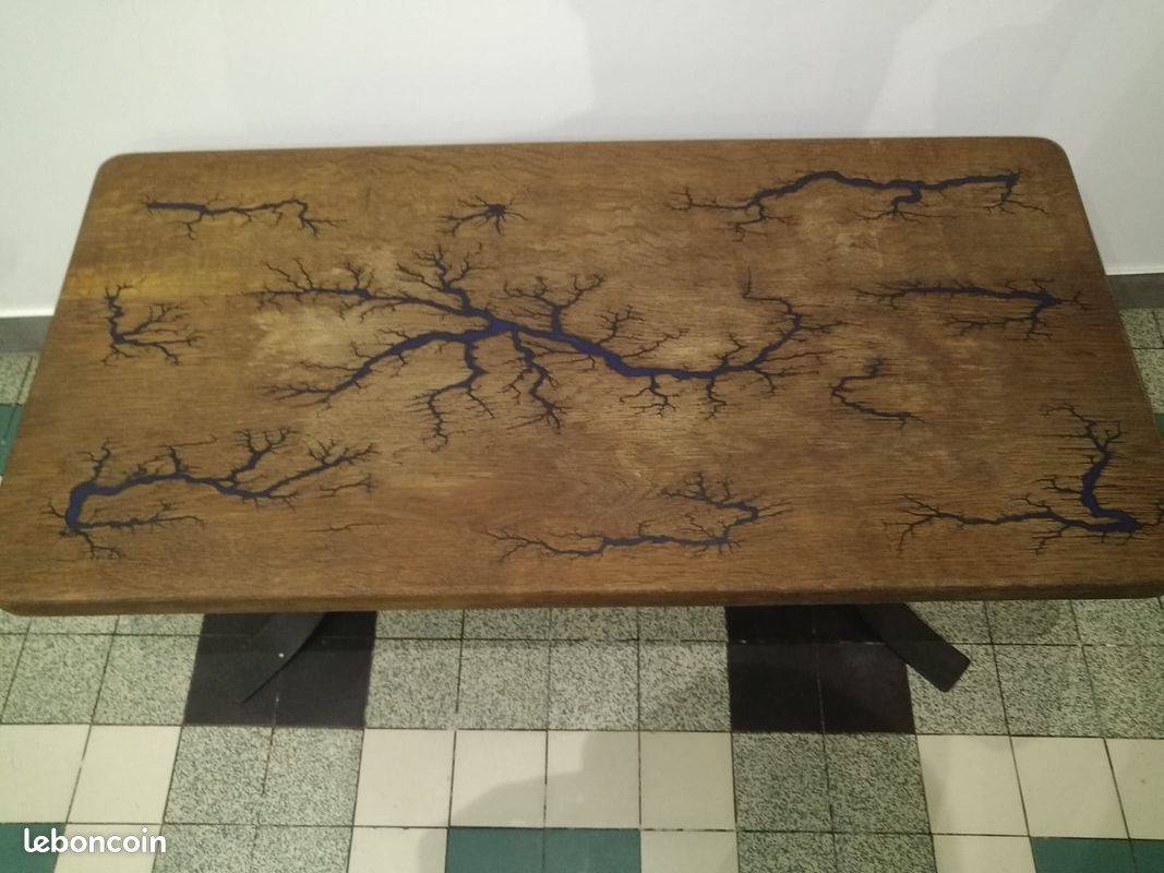 Table basse bois foncé (image 2)