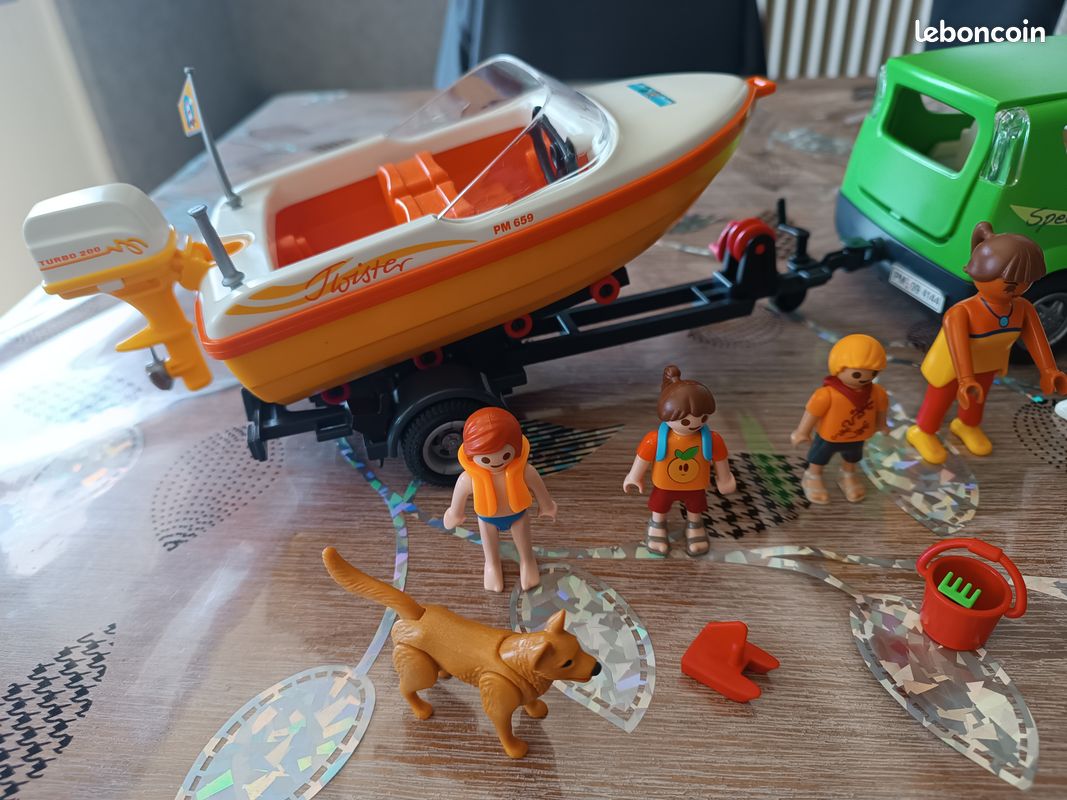 Voiture avec remorque et bateau playmobil (image 3)