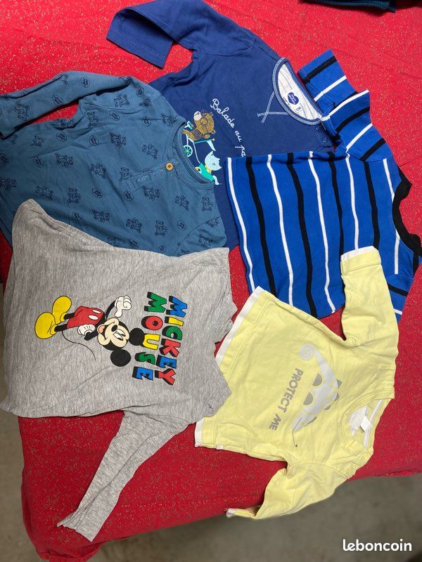 Lot de t-shirt 12 mois (image 4)