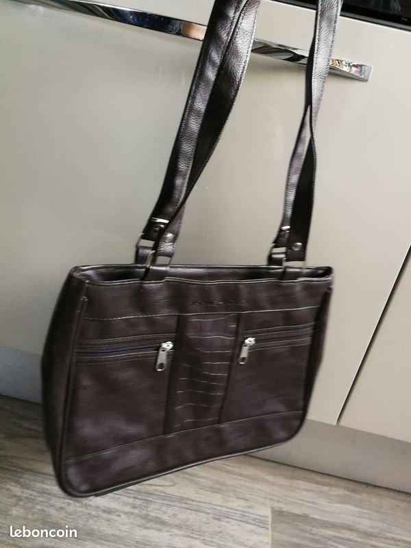 Sac à main marron Nathalie Andersen (image 2)