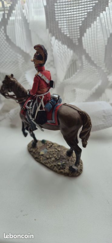 Figurine en plomb, Officier, British 1st Life Guards, 1815 (image 2)