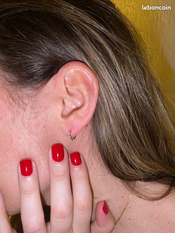 Boucles d’oreilles Minis créoles (image 2)