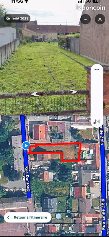 Terrain constructible 404m2 · à Évin-Malmaison · 49 000 €