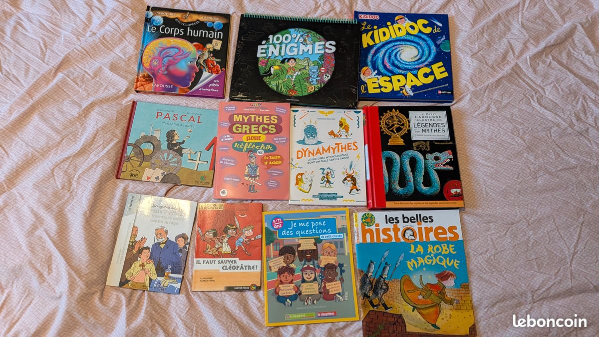 Lot éducatif enfants – espace, mythes, Pasteur & culture générale (image 1)