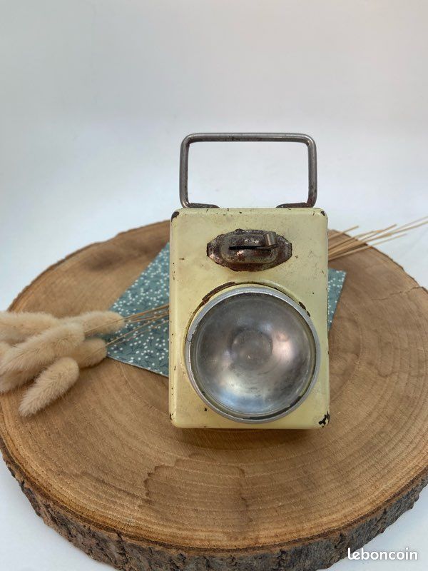 Lampe de poche police,vintage en métal chromé +pile origin (Gebraucht