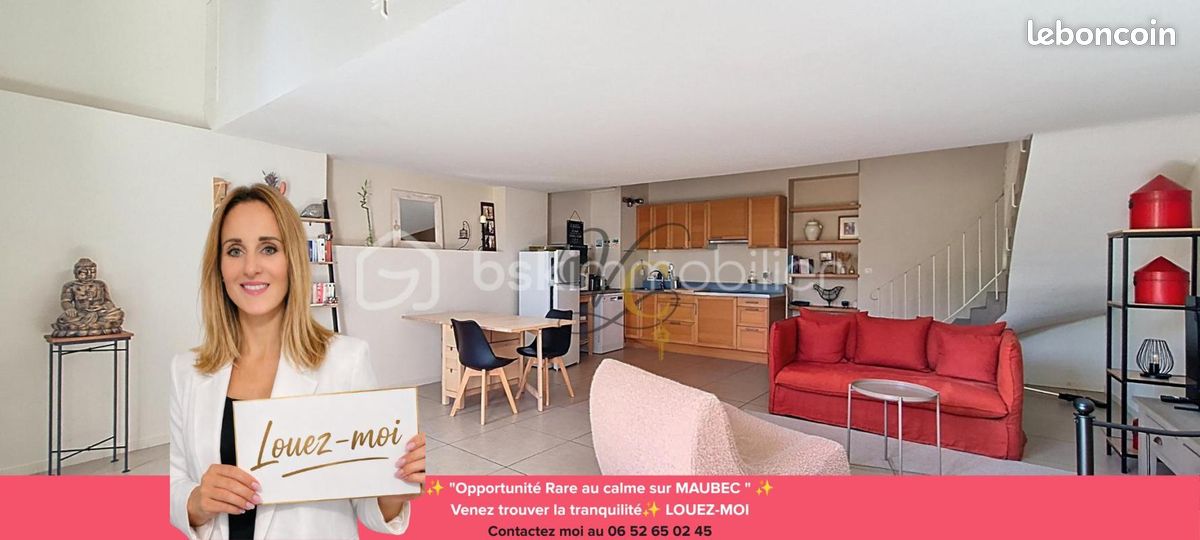 Maison 2 pièces 58 m² · à Maubec · 58 m² · 830 €/mois