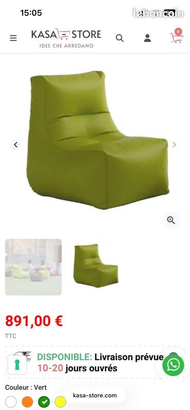Pouf intérieur extérieur (image 3)