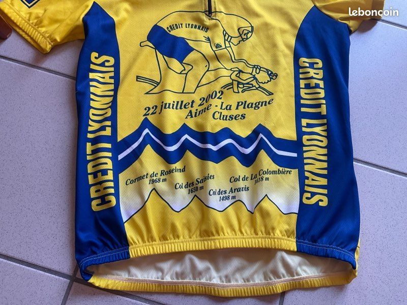 Maillot Cyclisme Vintage LCL Credit Lyonnais - Années 90 - Taille M - Rare