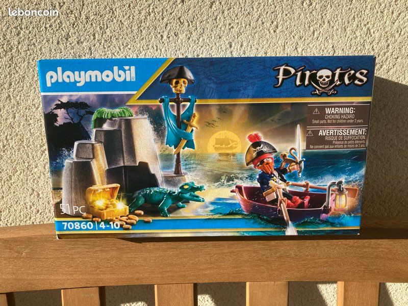 🏴‍☠️ Pirate PLAYMOBIL neuf 70860 – La chasse au trésor des pirates - Boîte neuve, jamais ouverte 👍 (image 1)
