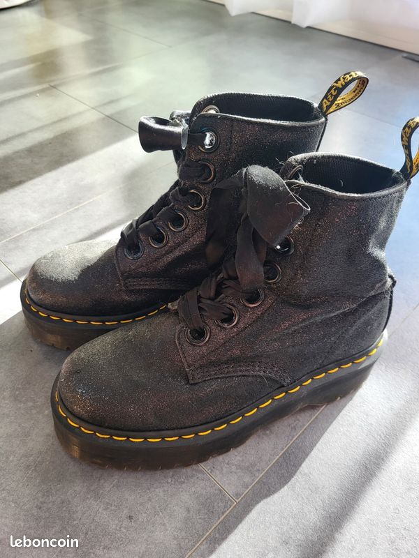 Dr. Martens molly glitter noir (image 3)