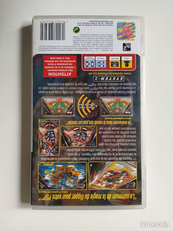 Jeu Gottlieb Pinball Classic sur Sony PSP (image 2)