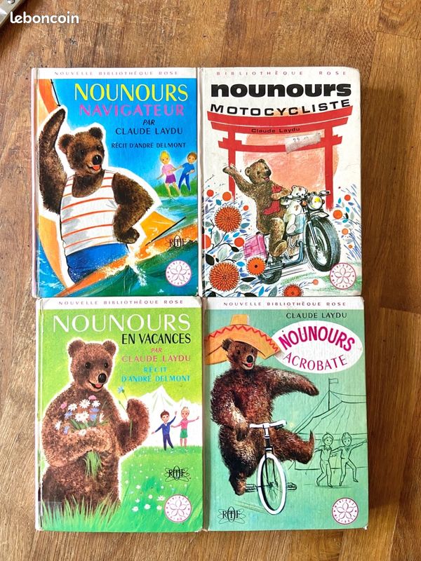 Nounours - bibliothèque rose - 4 romans jeunesses illustrés (image 1)