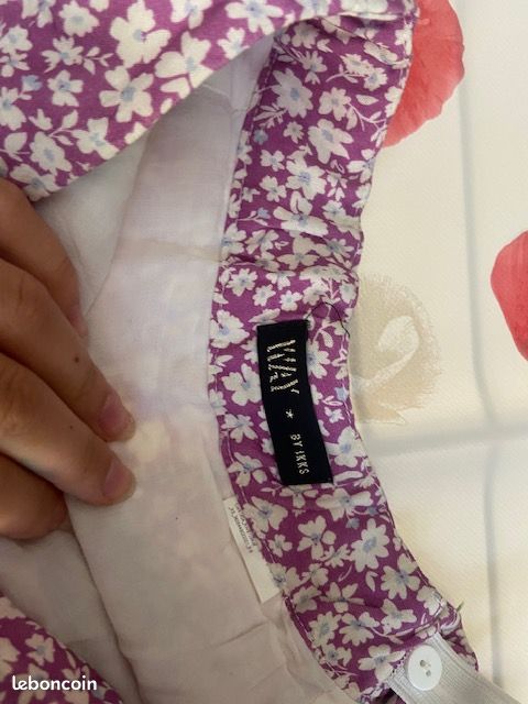 Jupe IKKS fleurs XS (image 3)