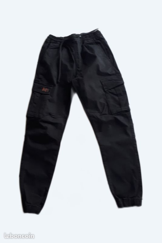 Pantalon Cargo Homme Noir Zara Pantalon Noir ZARA Cargo Avec