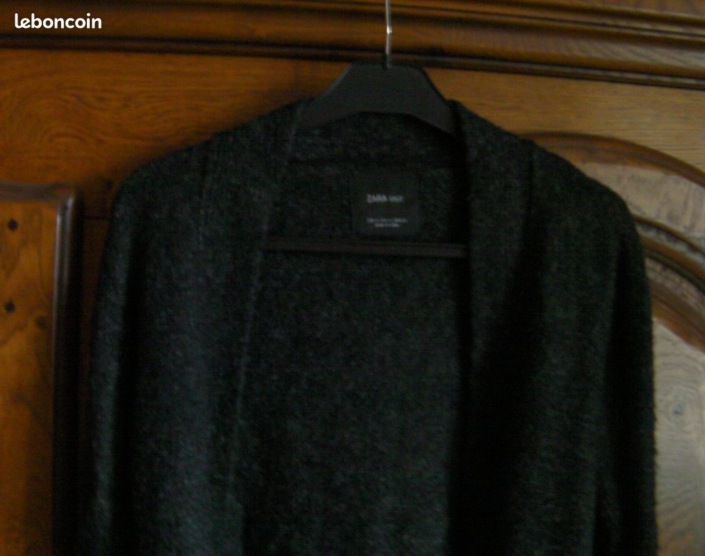 Pull Fin Gris ZARA Taille S – Occasion Très Bon état, Pull Basique Intemporel