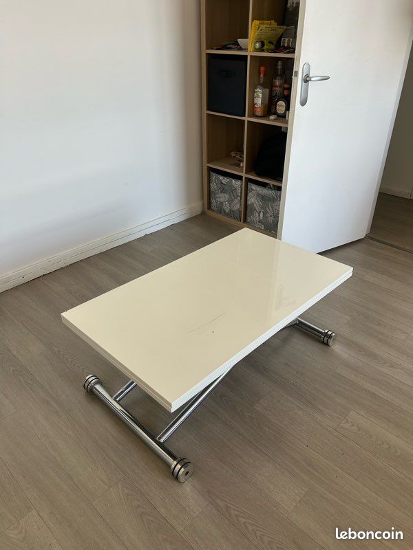 Table basse relevable et extensible (image 1)