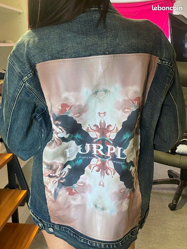 Veste en jean Purple Brand taille M (image 2)