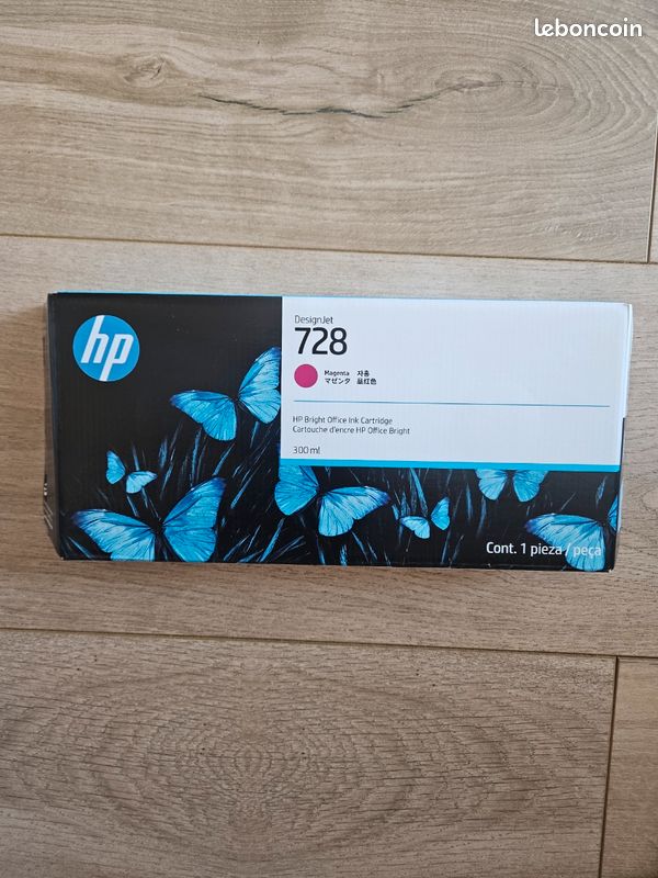Cartouche hp 728 neuve rose (image 2)