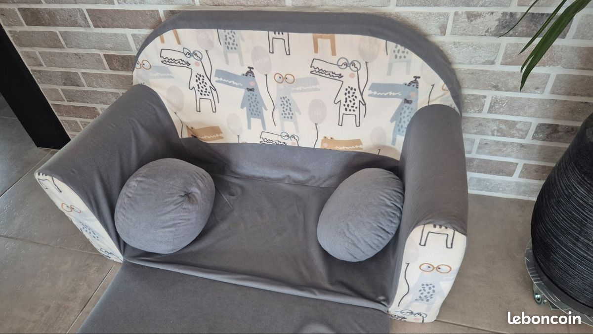 Canapé convertible enfant crocodile (image 4)