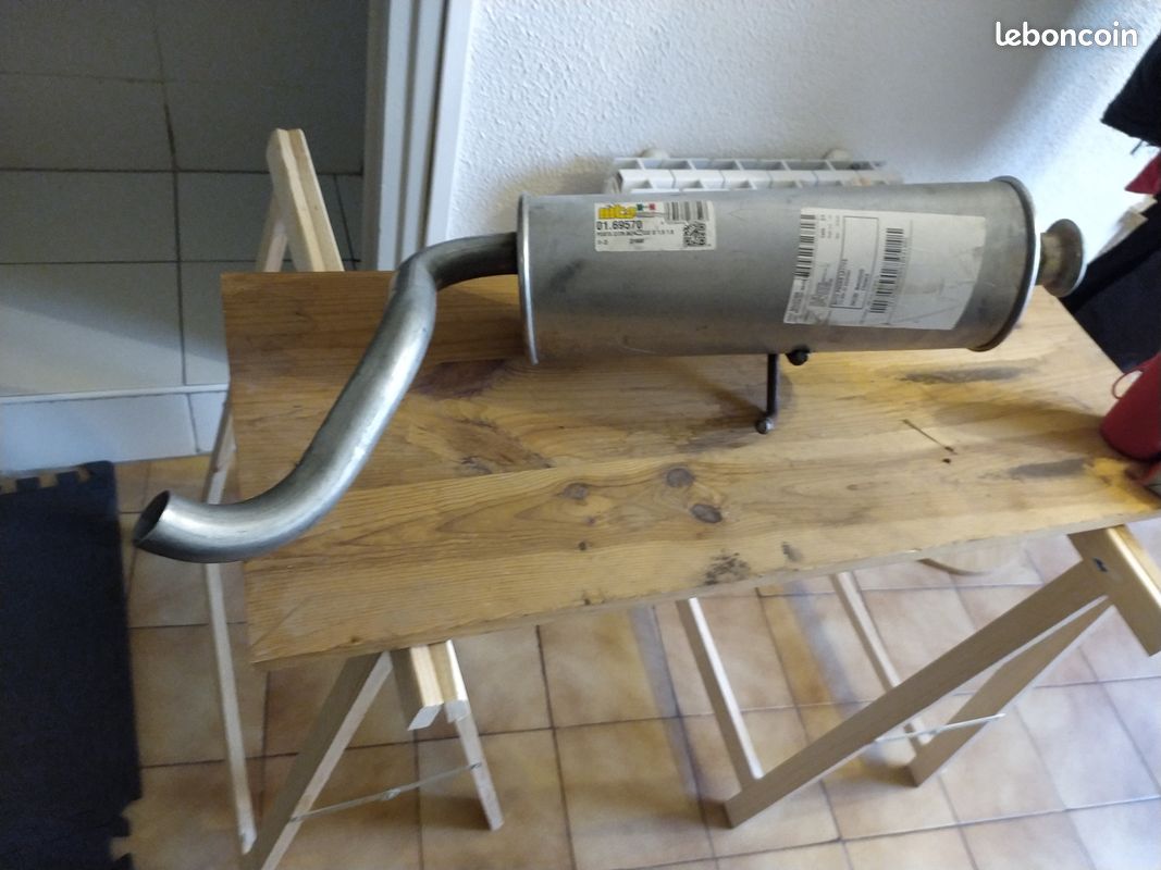 Silencieux Arrière D'échappement MTS - Référence 01.95600, Longueur 930mm, Poids 6kg