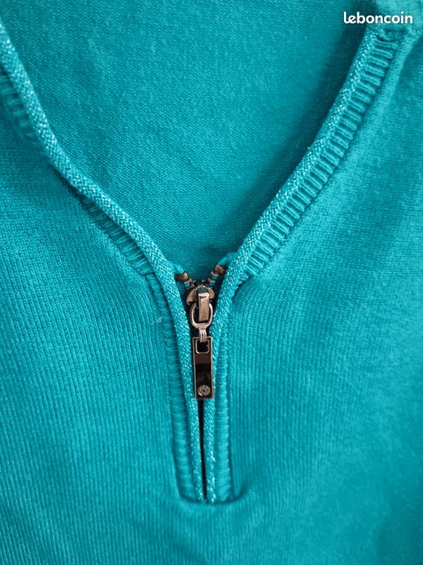 Pull léger turquoise (image 4)
