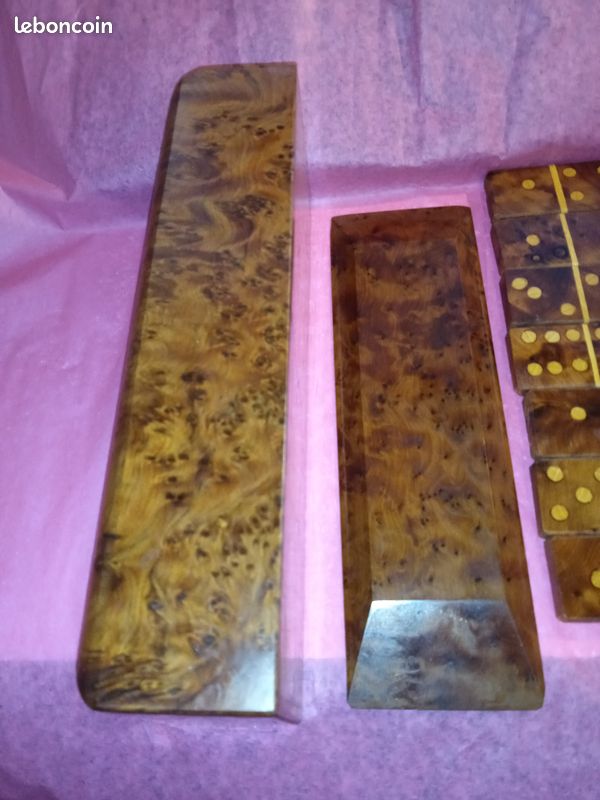 Console Table à Jeux Napoléon III En Loupe De Thuya, Bois No