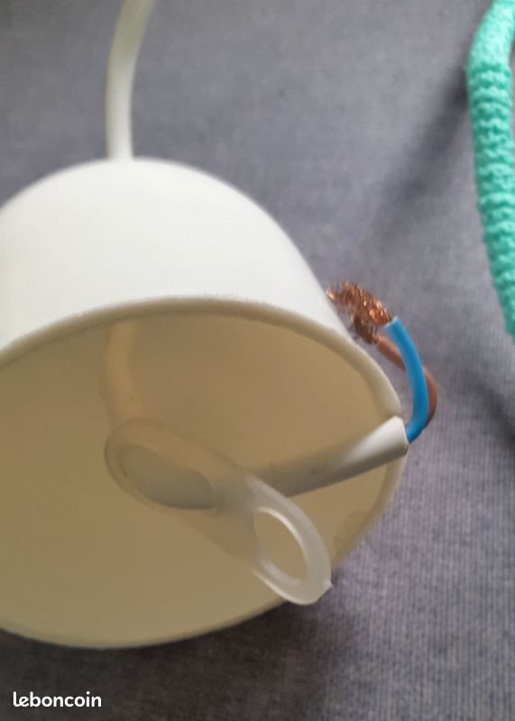Suspension filaire turquoise soleil (image 9)