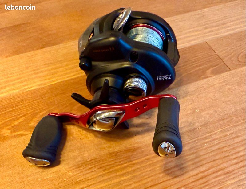 Moulinet Daiwa Mega Force 100TSHL Avec Roulements étanches FastEddy - Parfait Pour La Pêche En Mer Et Surfcasting