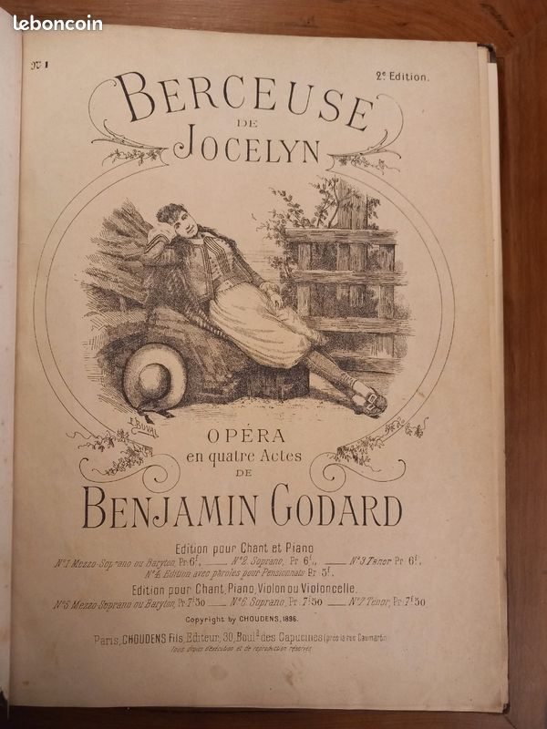 REBER Henri Pièces pour Piano et Violon op 15 Suite No 3 XIXe