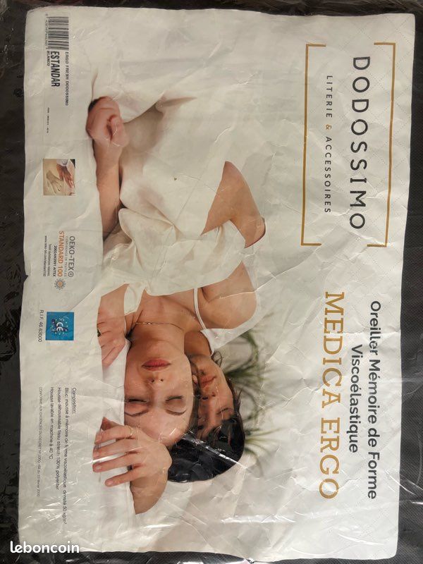 Lot de 2 oreillers ergonomiques à mémoire de forme (image 3)