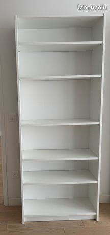 Étagère BILLY IKEA Blanche - Dimensions 202x80x28 Cm - En Bois - Occasion Bon état