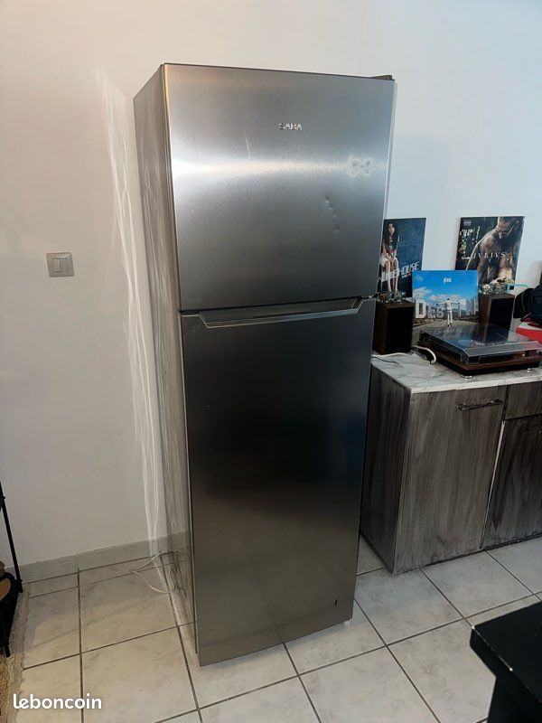 Réfrigérateur/congélateur SABA 3 Portes Noir – Classe F, 91cm, Pose Libre, Occasion