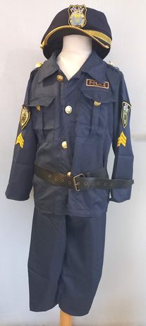 Déguisement Policier Enfant Bleu - Costume Policier - Taille 116cm