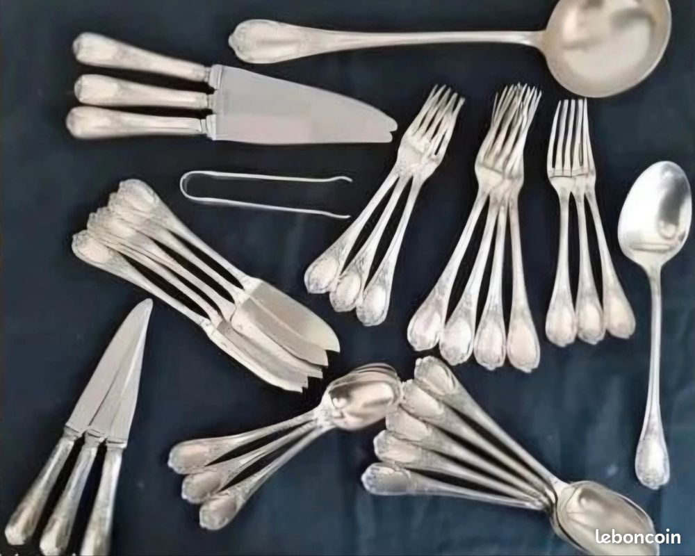 Porte-clés CHRISTOFLE ARIA - Métal Argenté Avec Chaîne, Neuf Sans Emballage, élégant