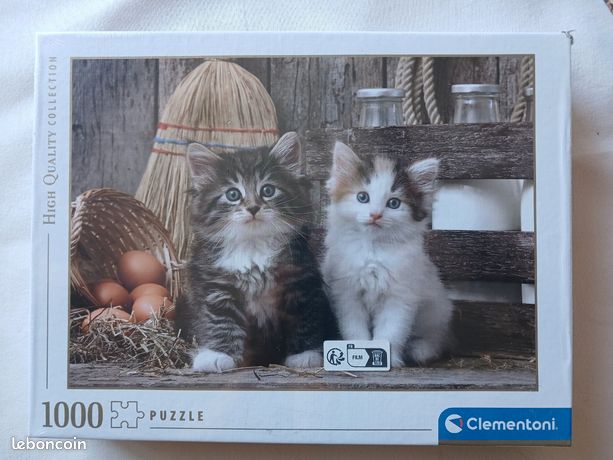 Puzzle Clementoni 1000 Piezas – Adorables Gatitos En Formato Compacto, 70x50 Cm