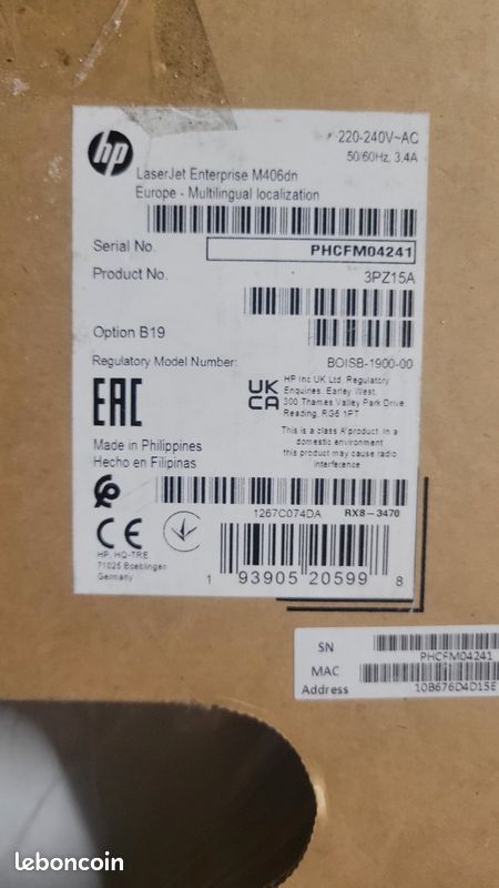 Imprimante HP LaserJet Enterprise neuve (image 7)