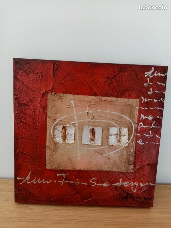 3 tableau rouge et or (image 2)