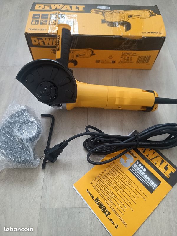 Meuleuse Angulaire DEWALT 1400W 125mm - DWE4237-QS - Neuve