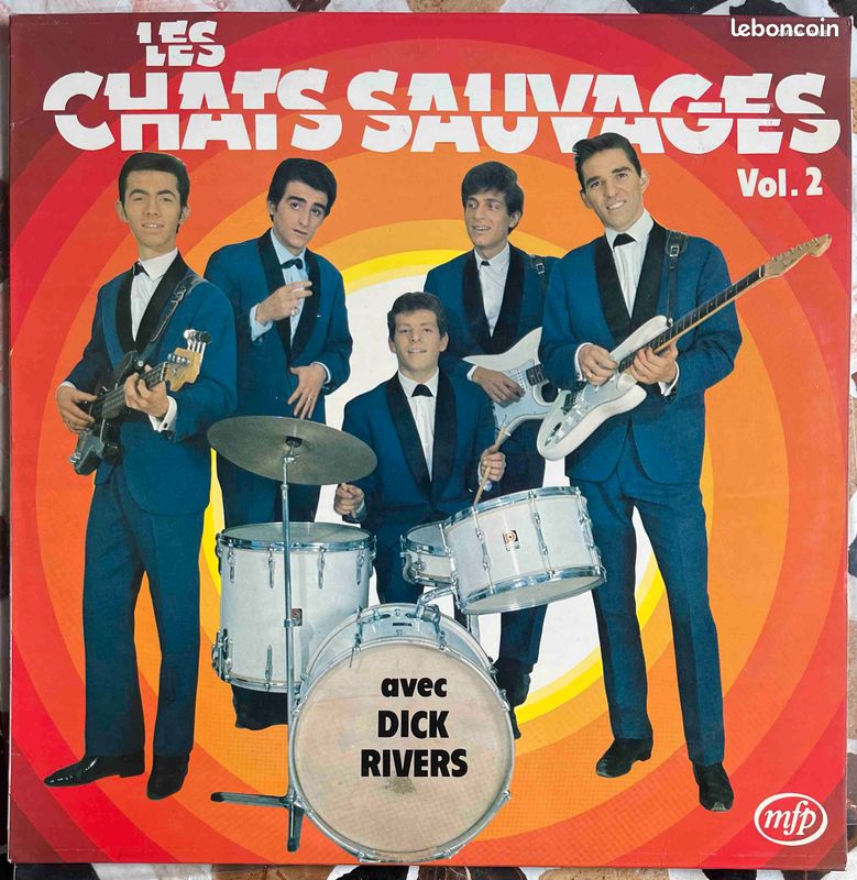 ♥🎼33t 🇫🇷 Les Chats Sauvages (Avec Dick Rivers - Vol.2) ✷ 1978 (image 1)