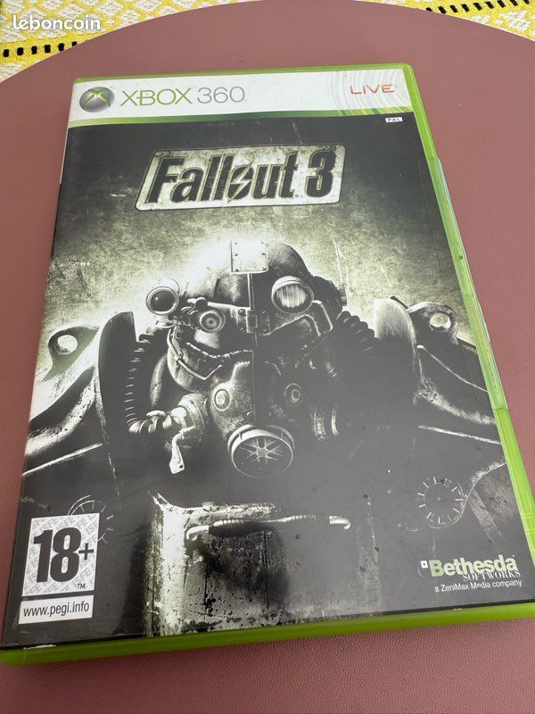 FALLOUT 3. Jeu XBOX 360 boîtier jeu notice (image 1)