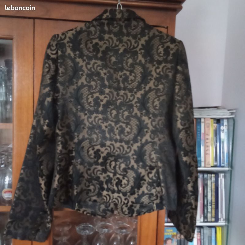 Veste noire et cuivrée Kookaï T 38 (image 2)