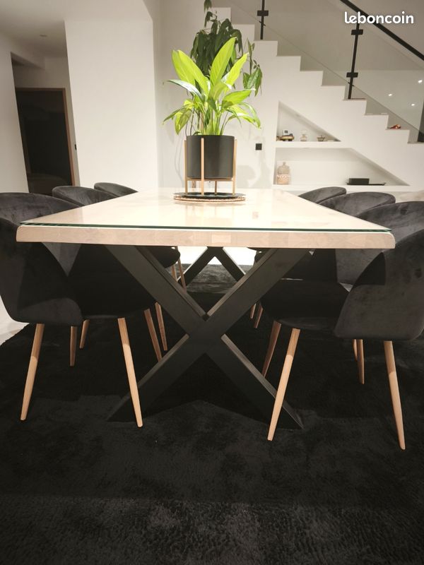 Grande table de salle à manger ou de réunion par Gae AULENTI