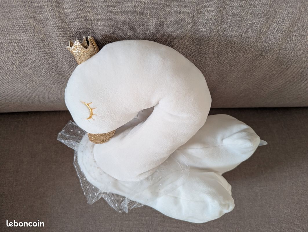 Peluche cygne blanc 34.5 cm (image 5)