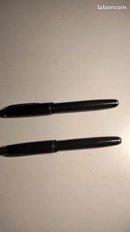 Stylo Ancien En Bakélite à Réservoir D'encre - Plume Ronde Percée, Vintage, Occasion