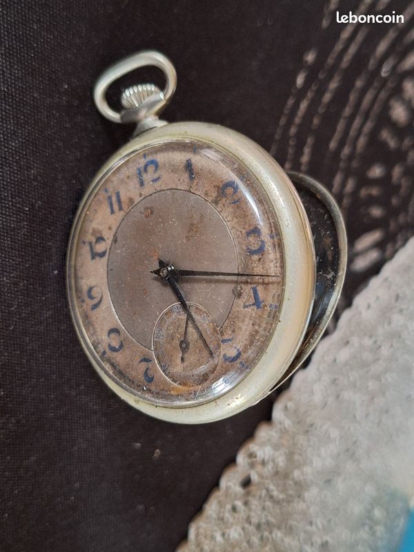 Montre à Gousset Vintage Mécanique - Fonctionnelle - Homme - Pièce D'occasion élégante