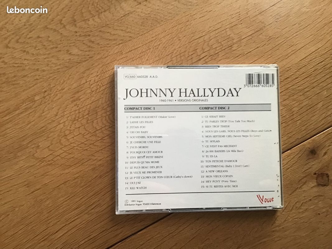 Cd double Johnny Hallyday 60/61 (image 2)