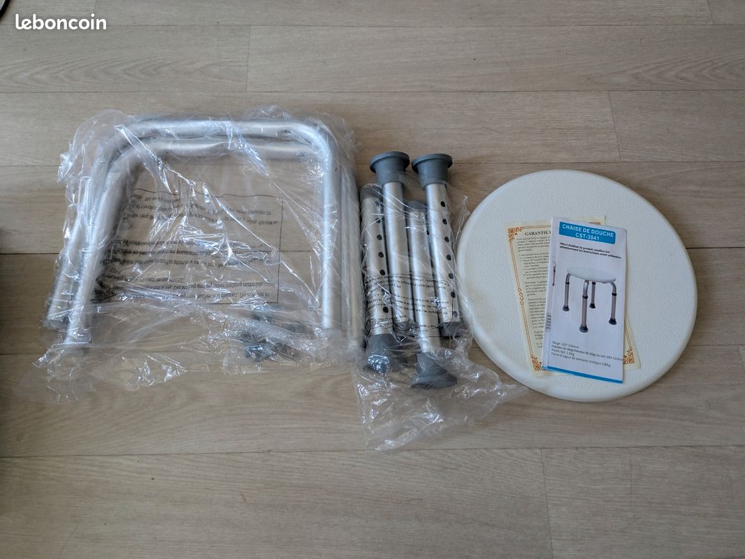 Tabouret / Siège de douche réglable - Neuf (image 8)